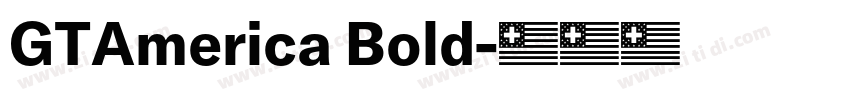 GTAmerica Bold字体转换